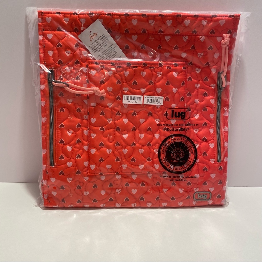 Lug Runner Supreme Candy Heart Red. NWT